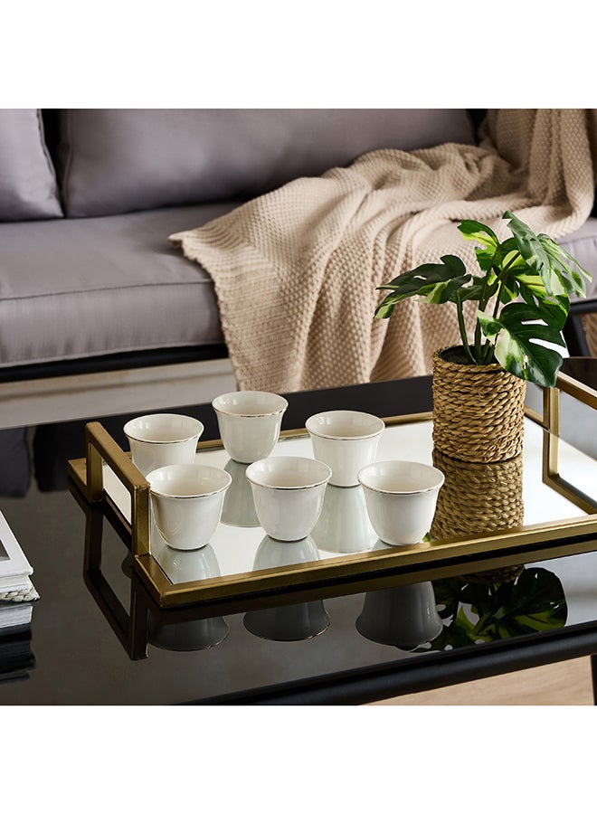 Home Box Cawa Cup Set, White, 6 Pieces - Image 4